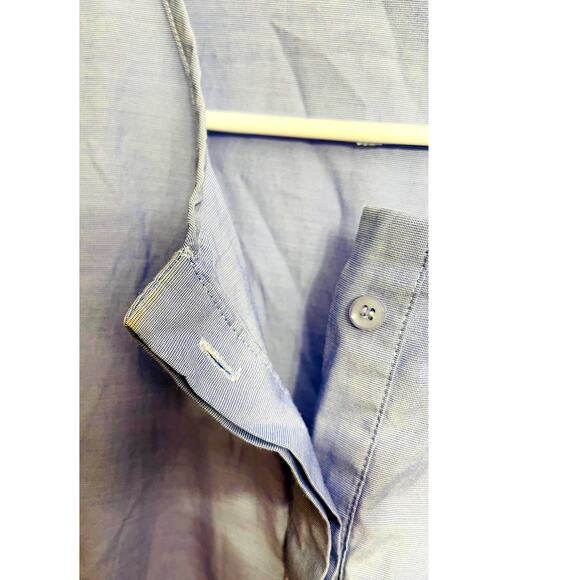 Pomander Place Women's Chambray Lucy Mini Tiered Dress Blue‎ Size M Preppy - Picture 5 of 6